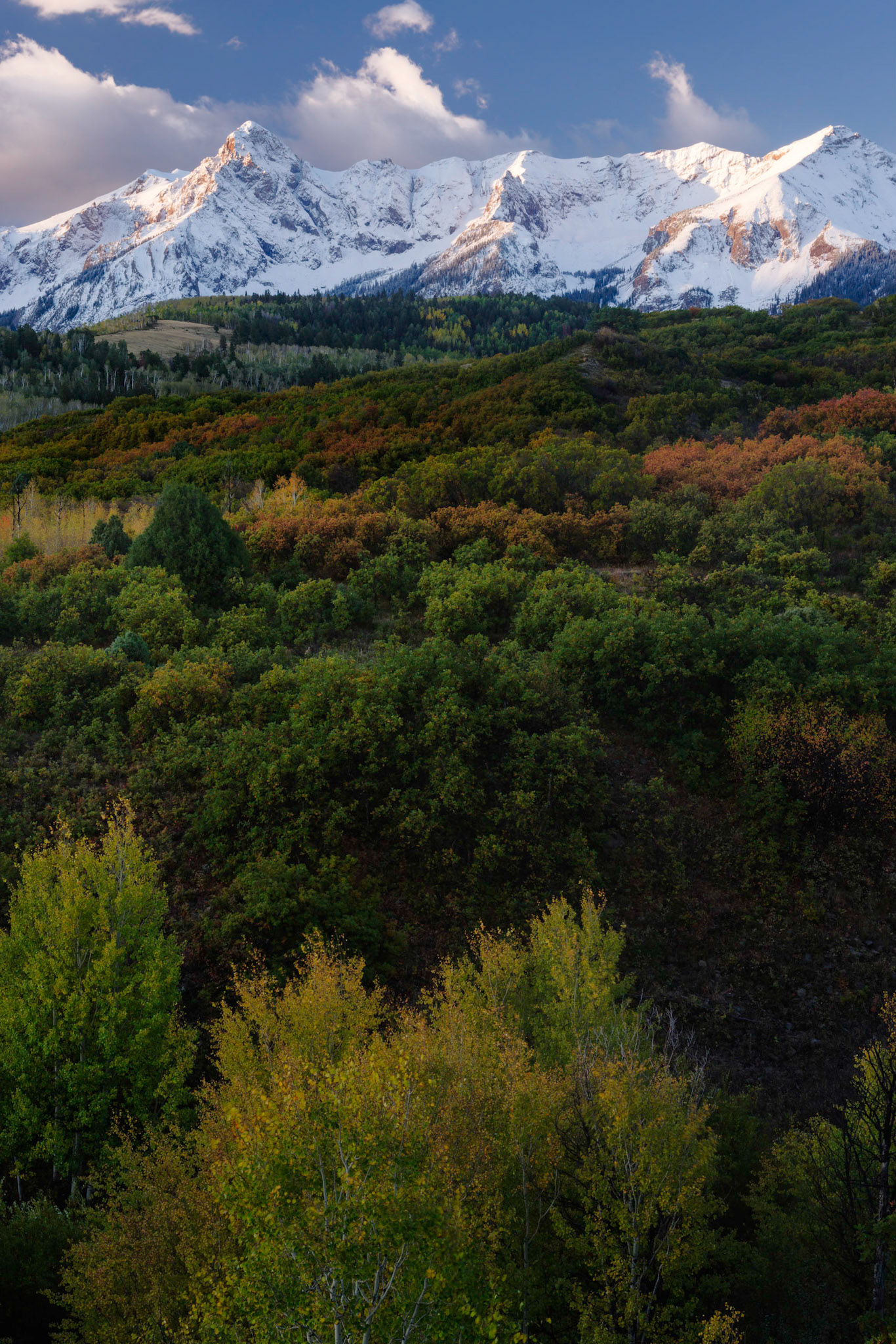 Sunrise at the Dallas Divide, near Ridgway, Colorado.Uncompahgre National ForestColoradoSeptember 28, 2017PENTAX K-1, TAMRON 28-300mm F3.5-6.3 Ultra zoom XRISO 100 73 mm  0.8 sec at ƒ / 16