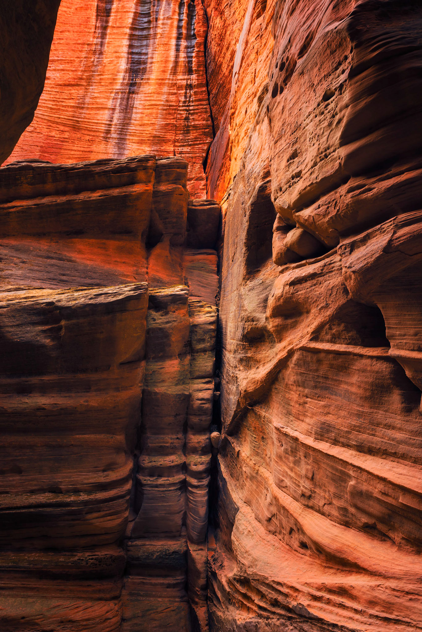 Part of the Buckskin Gulch slot canyon.Grand Staircase - Escalante National MonumentUtahNovember 13, 2017PENTAX K-1, HD PENTAX-D FA 24-70mm F2.8ED SDM WRISO 100 35 mm  1.0 sec at ƒ / 14