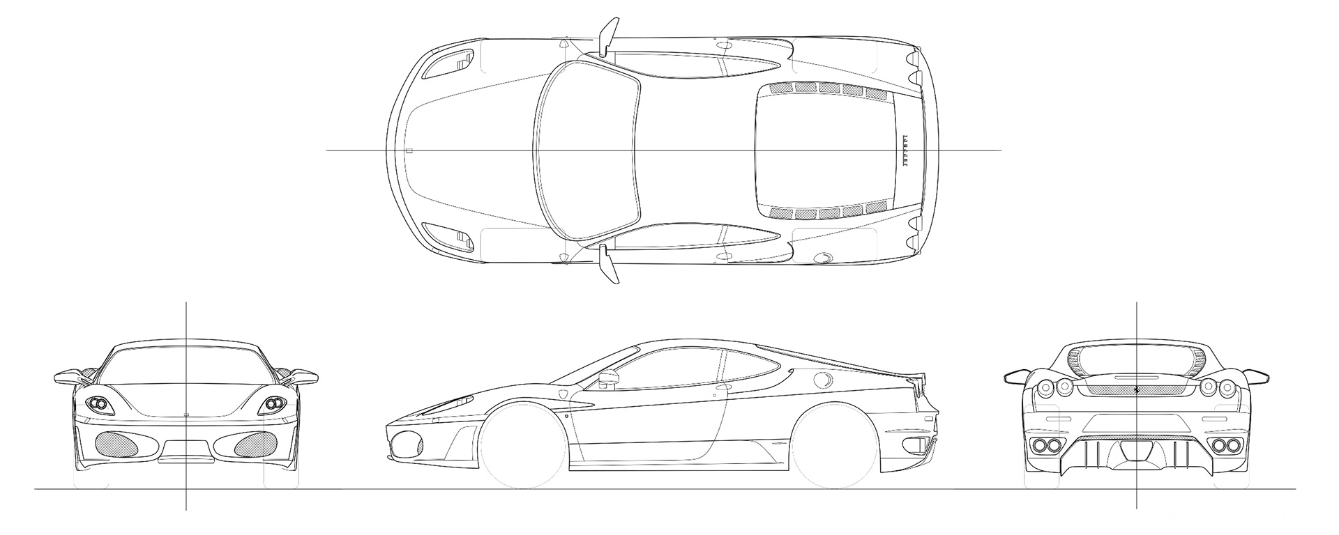 Ferrari f430 чертежи