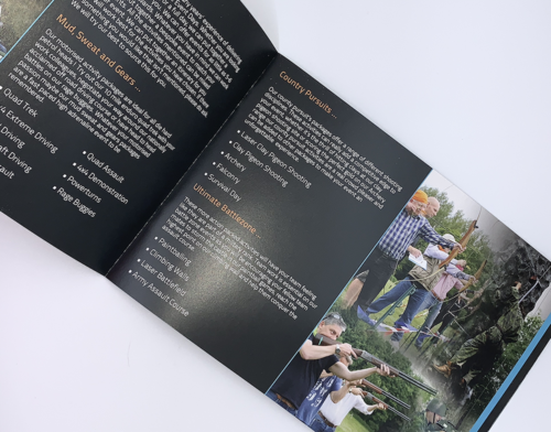 Brochure for all out adventure Slaley Hall