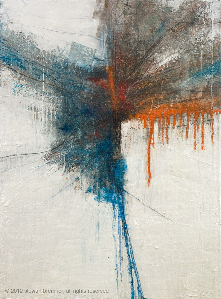 Two worlds collide / March 2012 / Mixed media on panel / 56x76cm