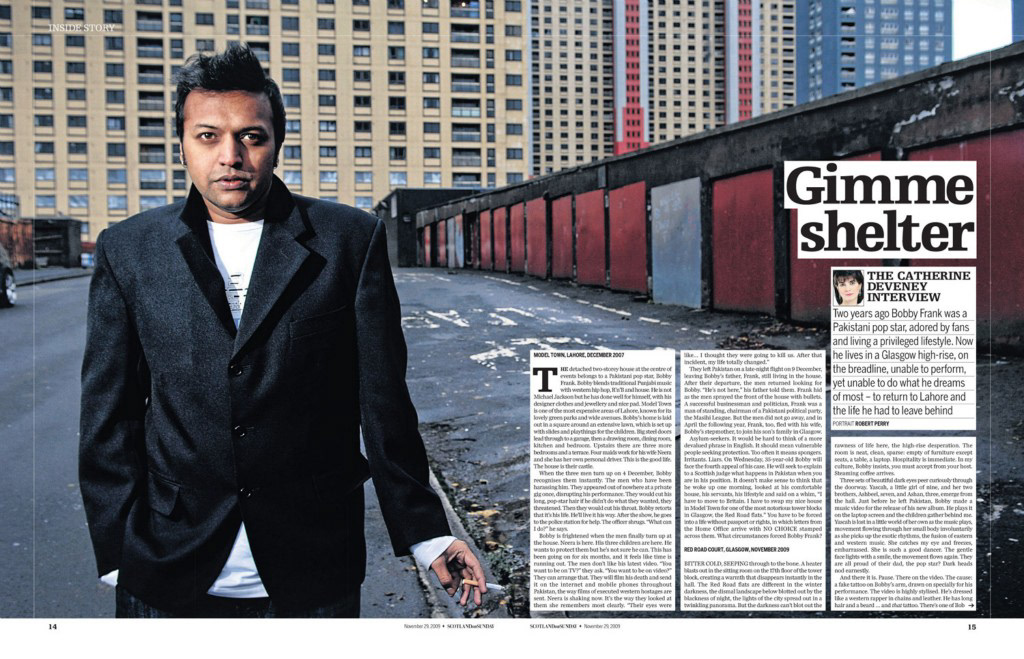 Magazine double page spread