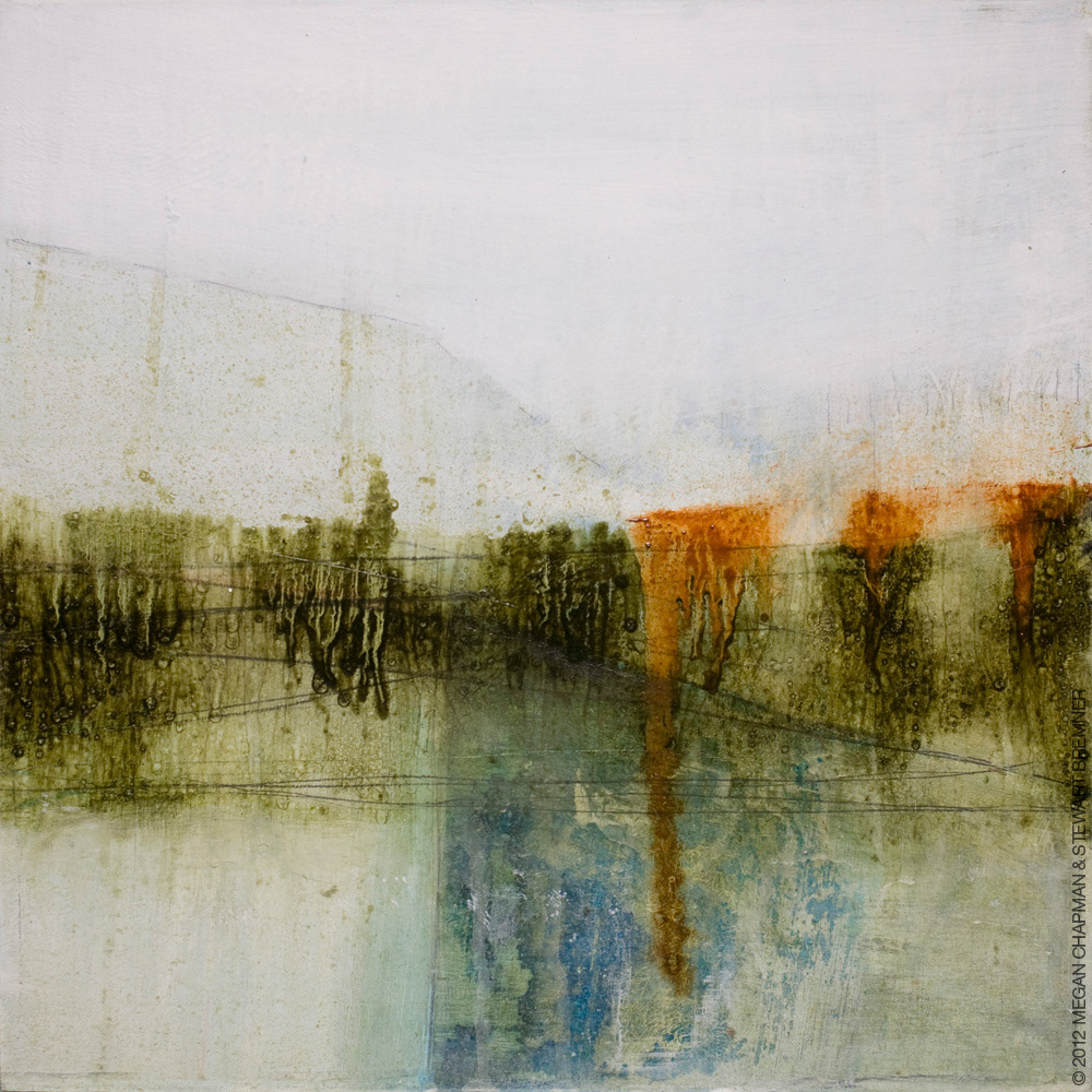 A trace of the familiar / May 2012 / Mixed media on panel / 30x30cm / Sold