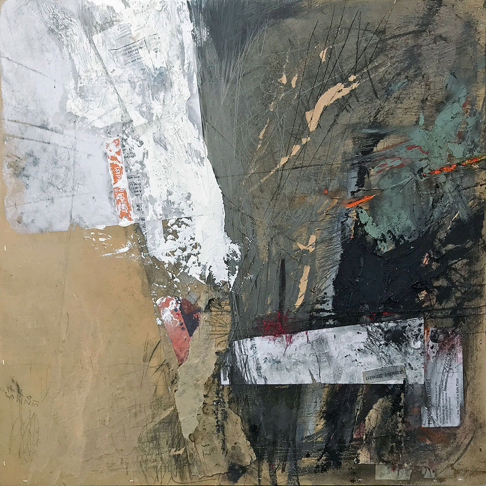 Not in the plan / March 2019 / Mixed media on board / 50x50cm