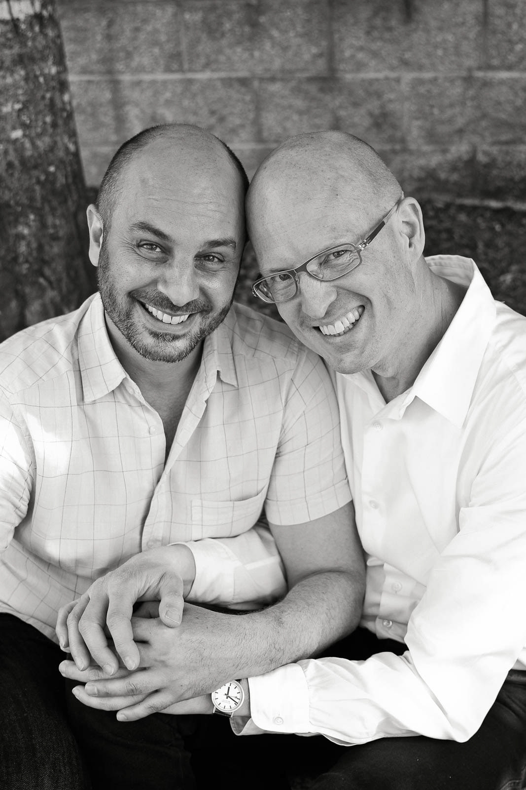 Two men celebrate their engagment to be married