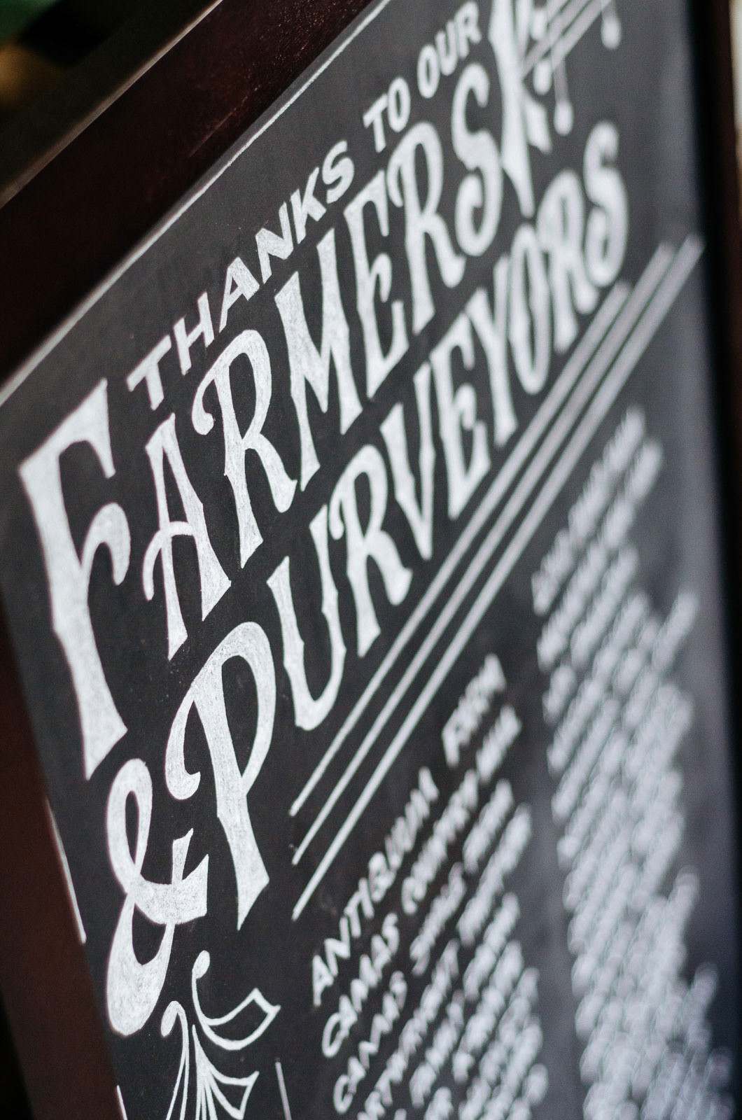 Chalk board lettering hand-drawn for restaurants and cafes. Old-fashioned and classic designs and typography.