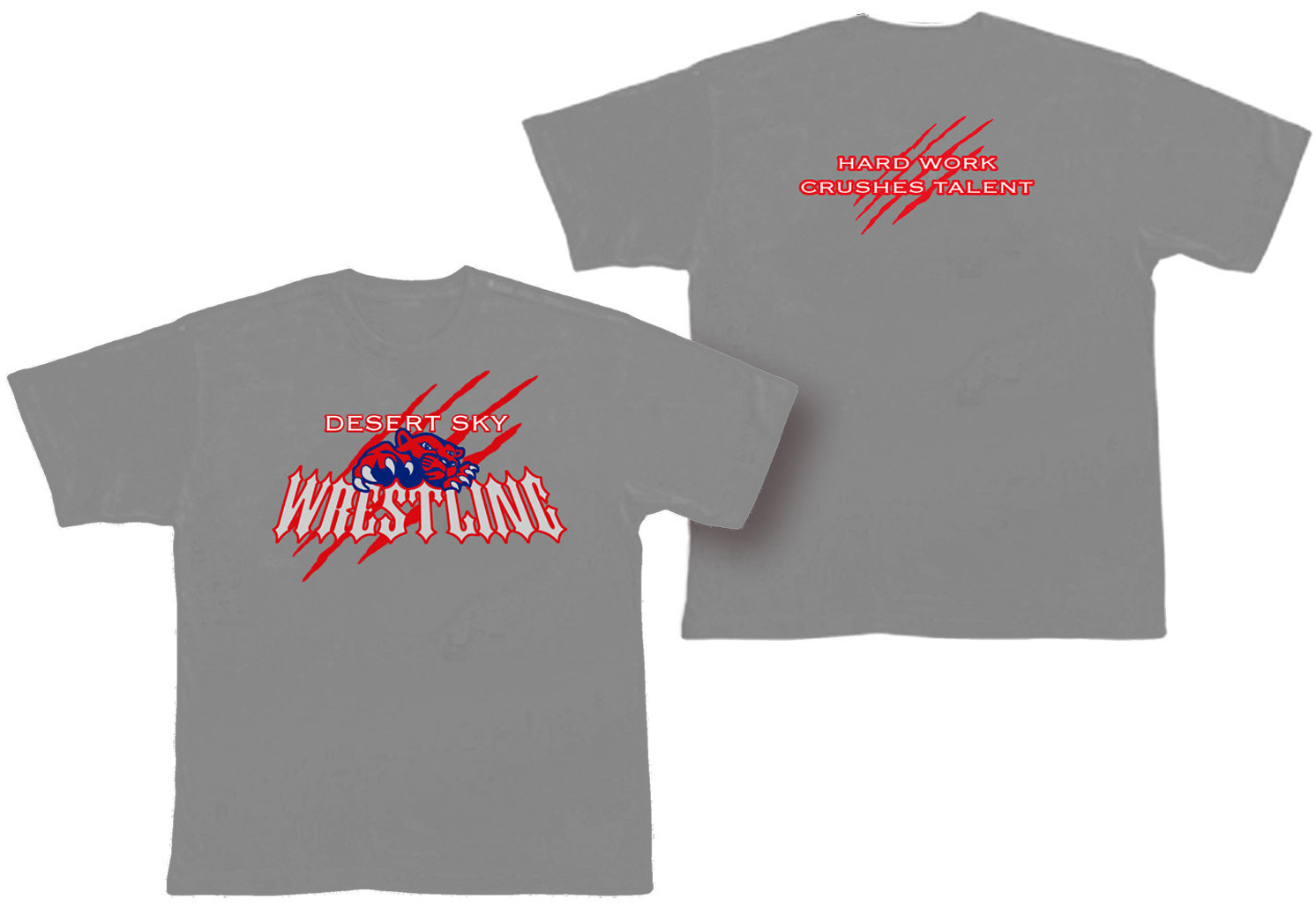 Logo on gray background