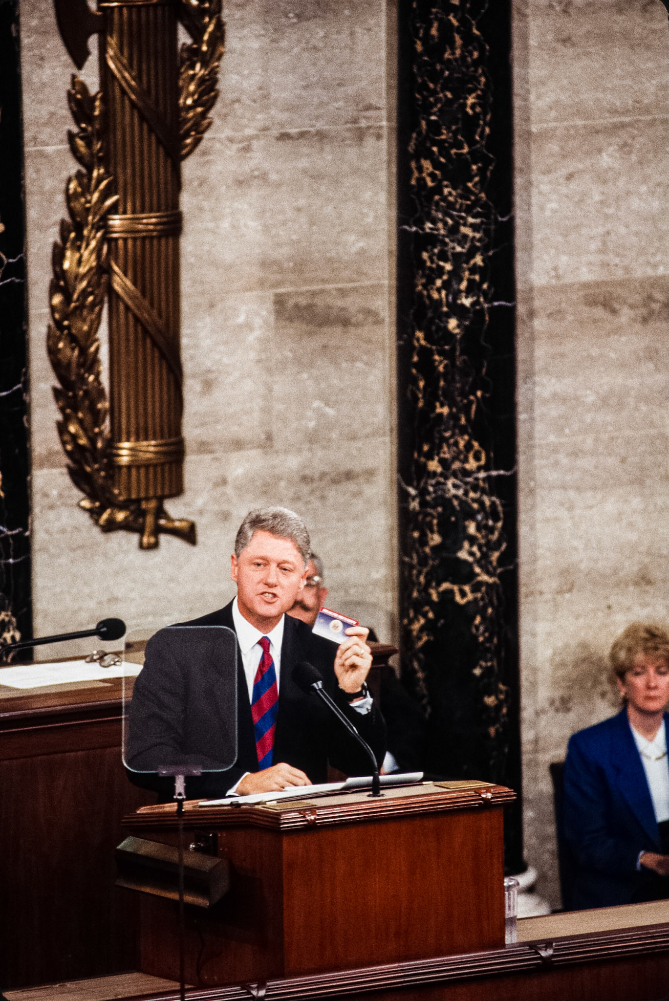 President Bill Clinton delivers his Health Care Reform legislation proposal to a joint session of Congress.