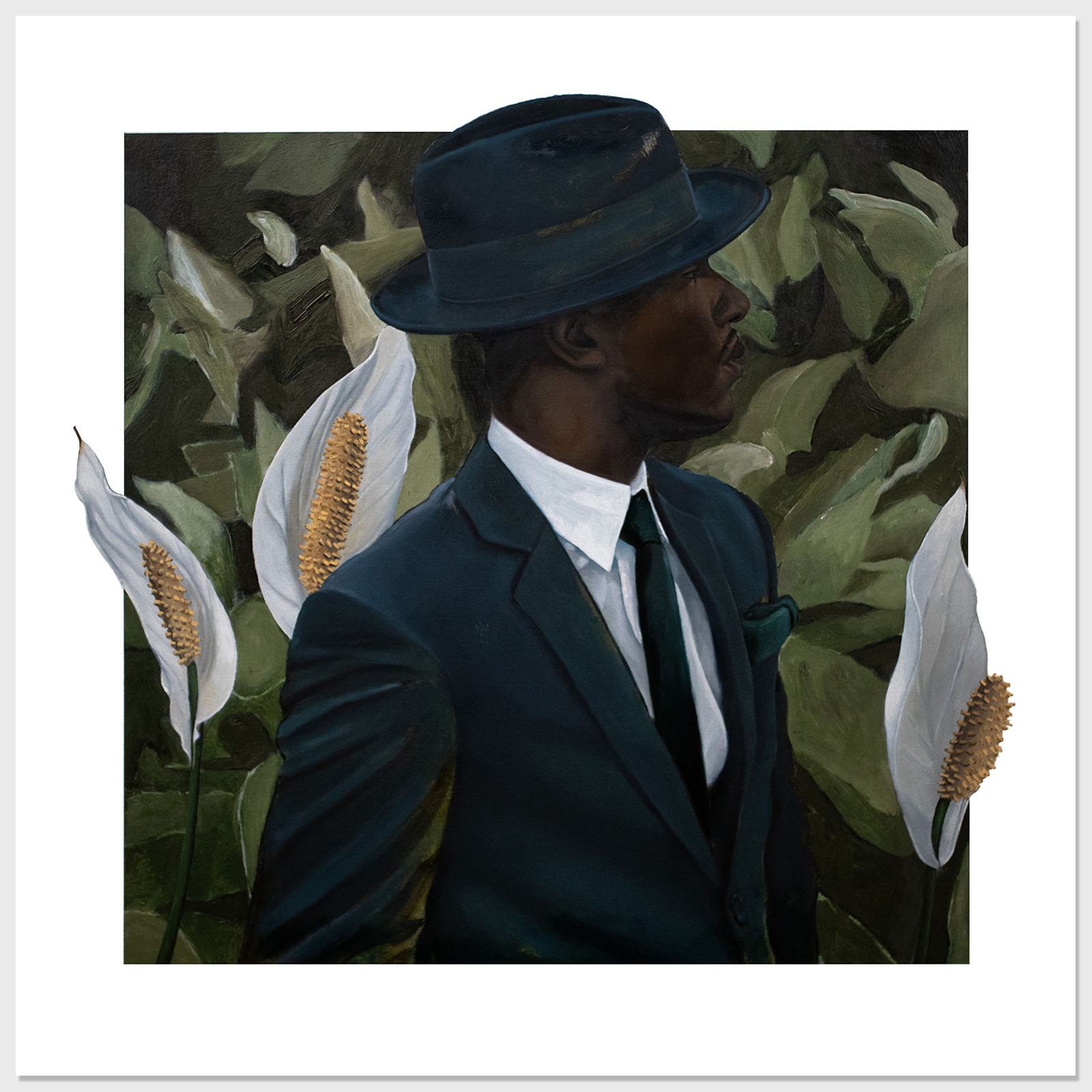 Stay Safe Forever, 2020, Oil & Acrylic on Wood Panel, 24h x 24w in.