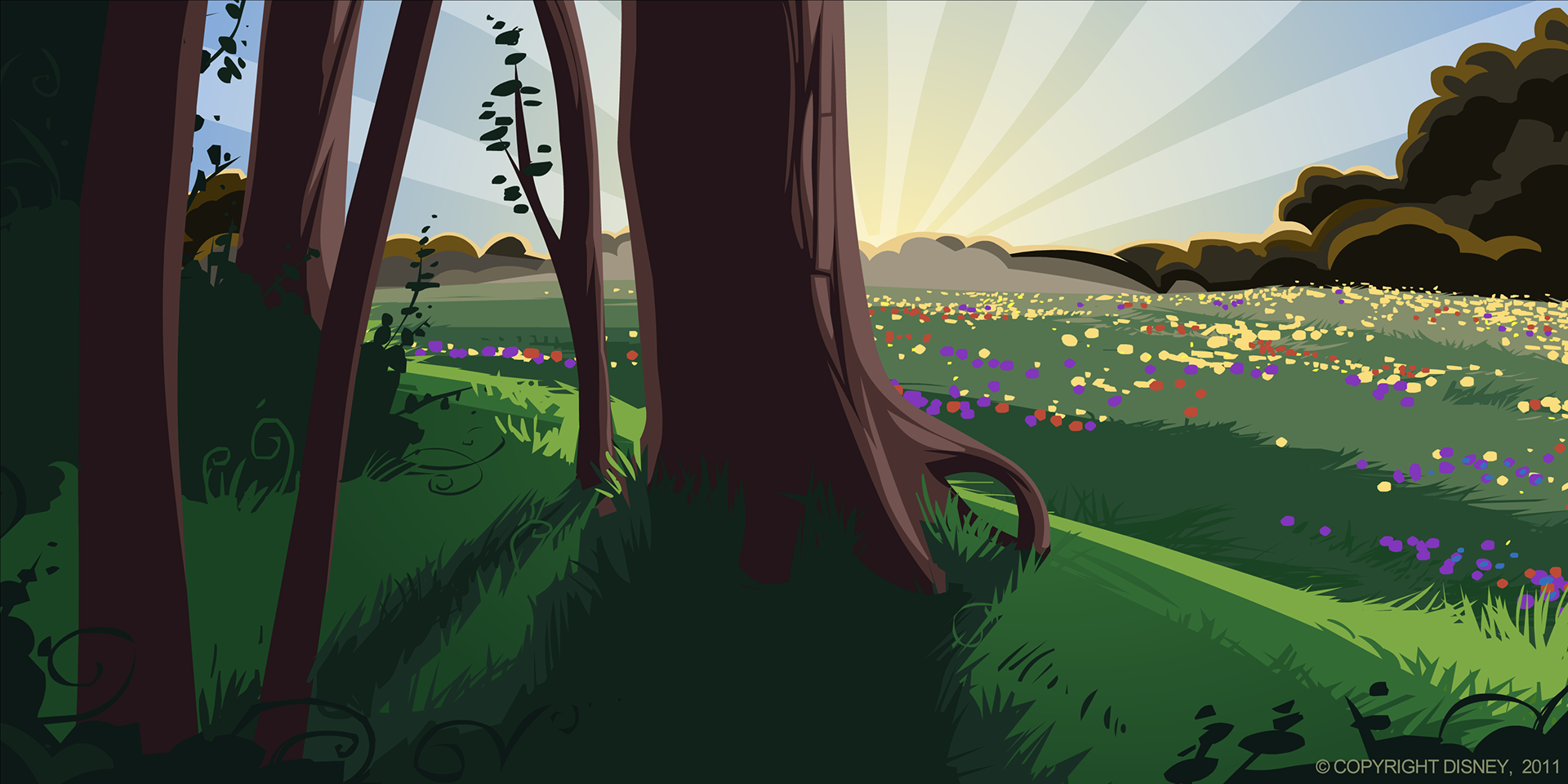 Tess Brownson's Portfolio - Background Designs: Wild Tales Tess Brownson's Portfolio - Background Designs: Wild Tales