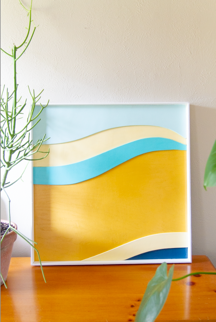 Warm Wave AVAILABLE $225 2'x2'