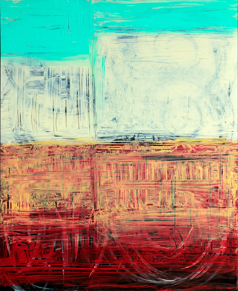 Acantilado, acrílico sobre metacrilato, 60x50 cm, 500 €