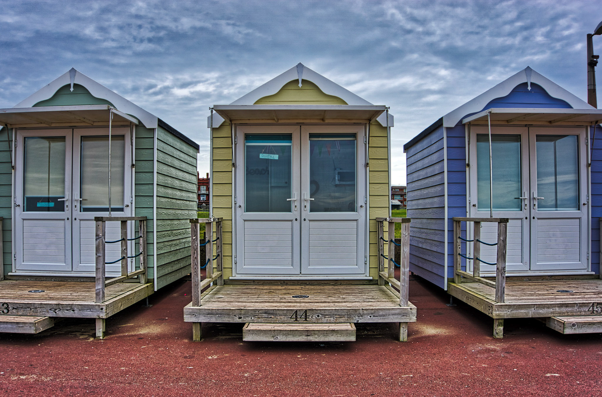 The beach huts at Lytham St Annes