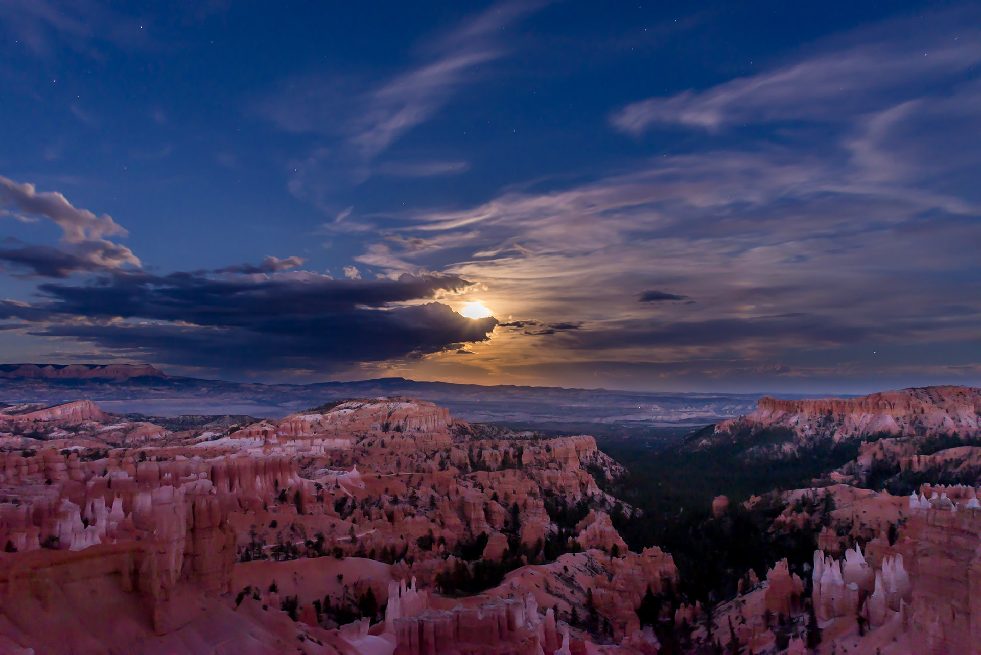 019 Bryce Canyon, un soir de pleine lune