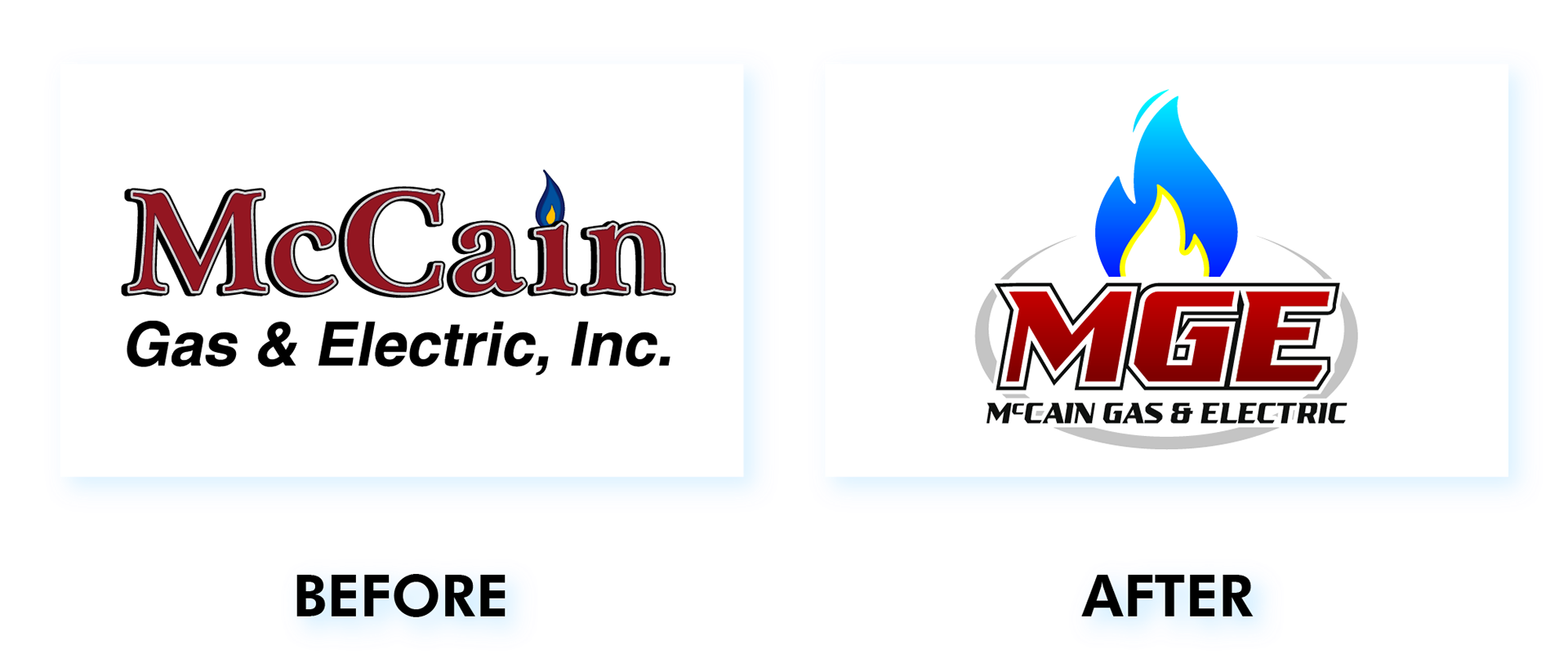 Logo refresh for McCain Gas & Electric
