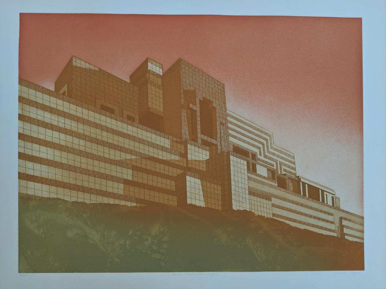 Ennis House - Los Angeles - 32" x 23"