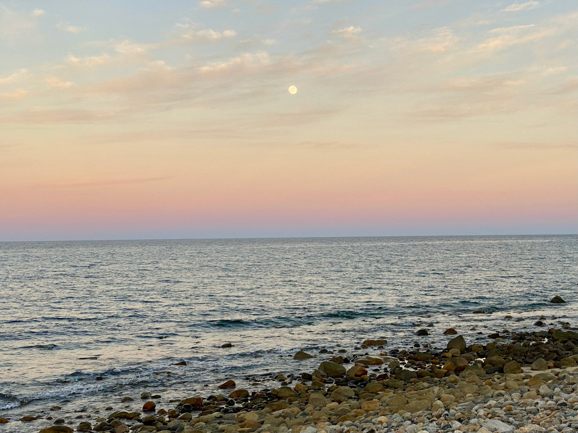 Biking Day 1: Moon rise