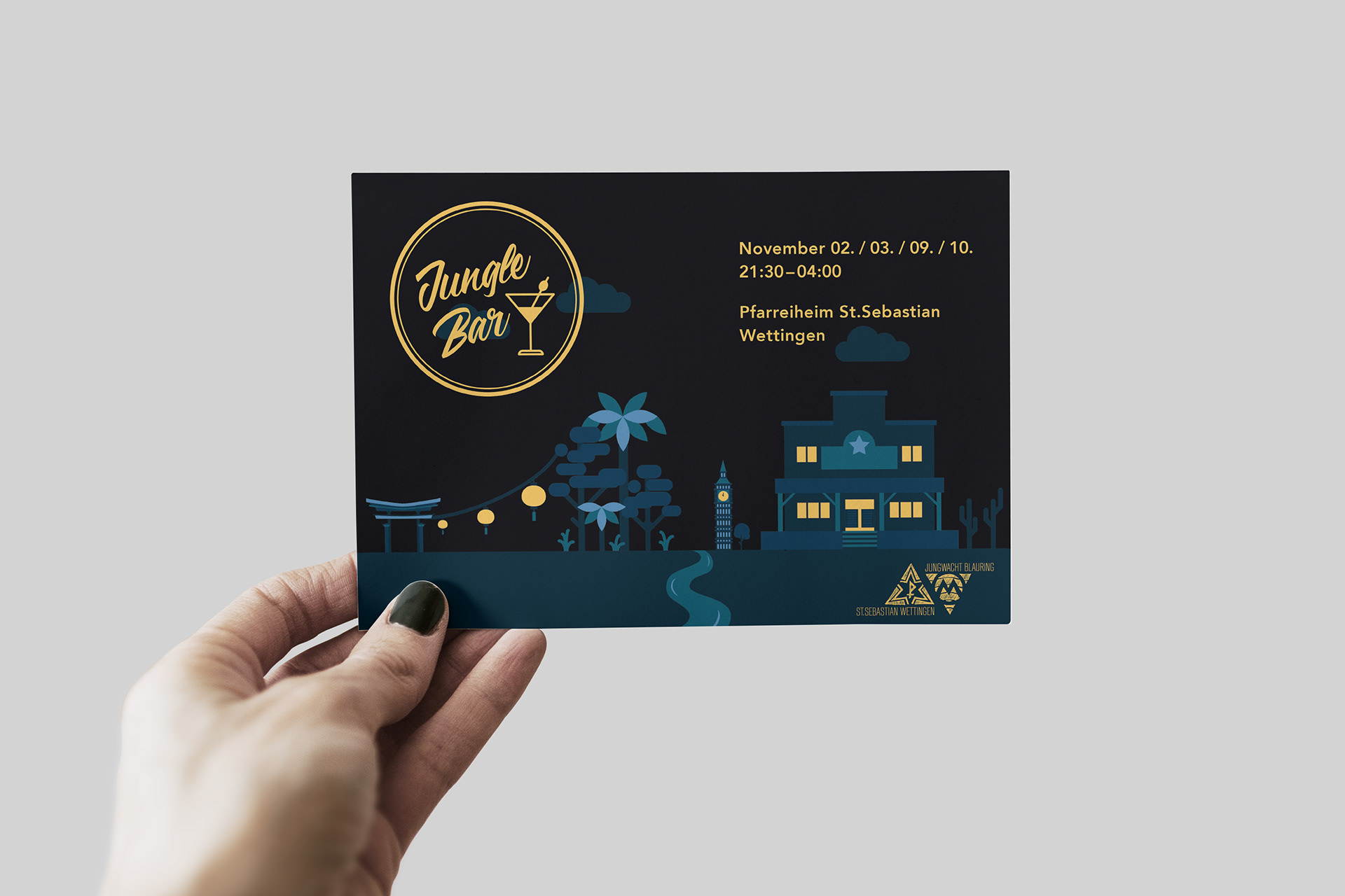 Jungwacht Blauring St. Sebastian Wettingen Theater Bar Flyer