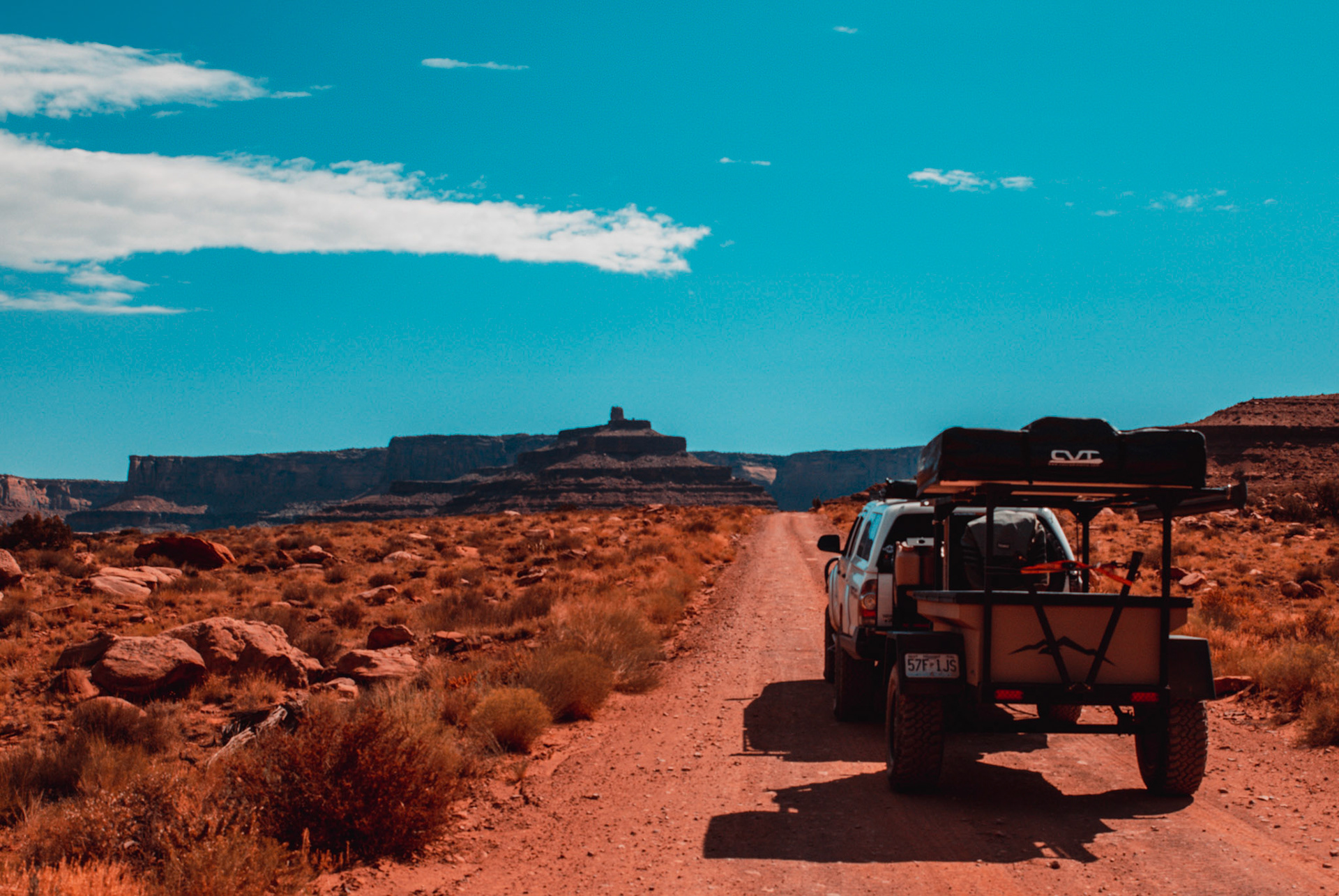 We stopped before starting White Rim Trail to air down. Wyatt and I went to explore a little bit while Heath did his thing. 