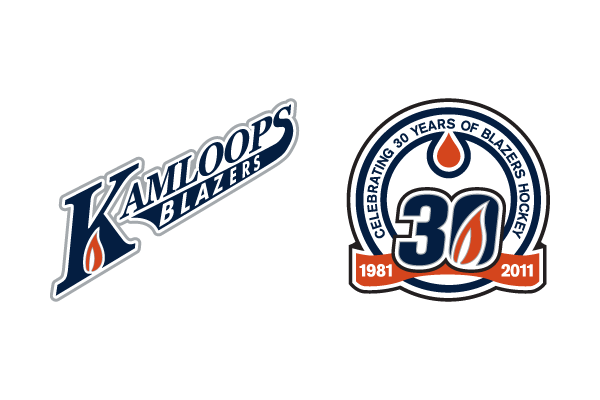Brian Batuyong - Kamloops Blazers 30th Anniversary & 3rd Jersey logo