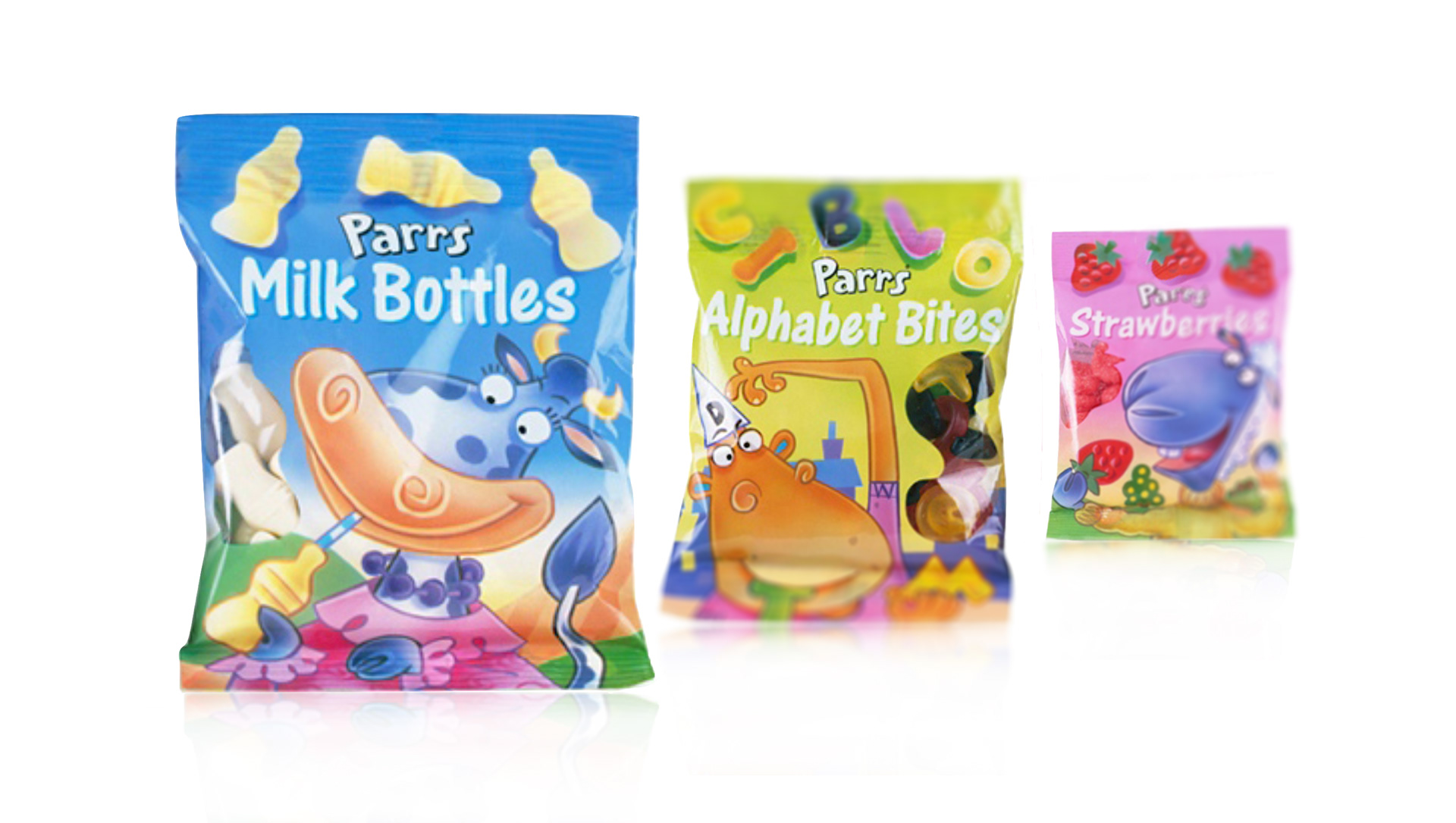 Parrs confectionery packaging design