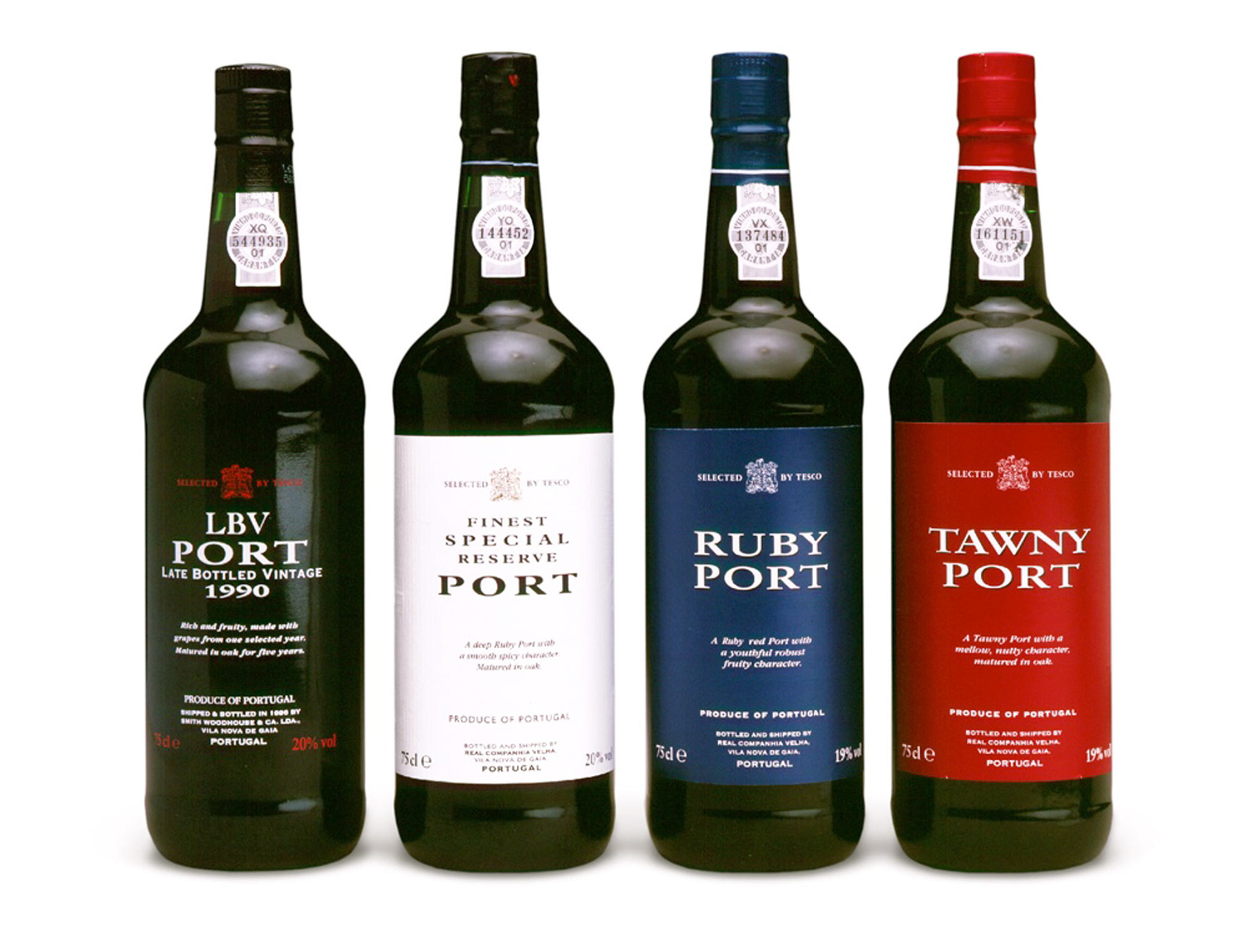 Tesco home brand packaging for Ports range