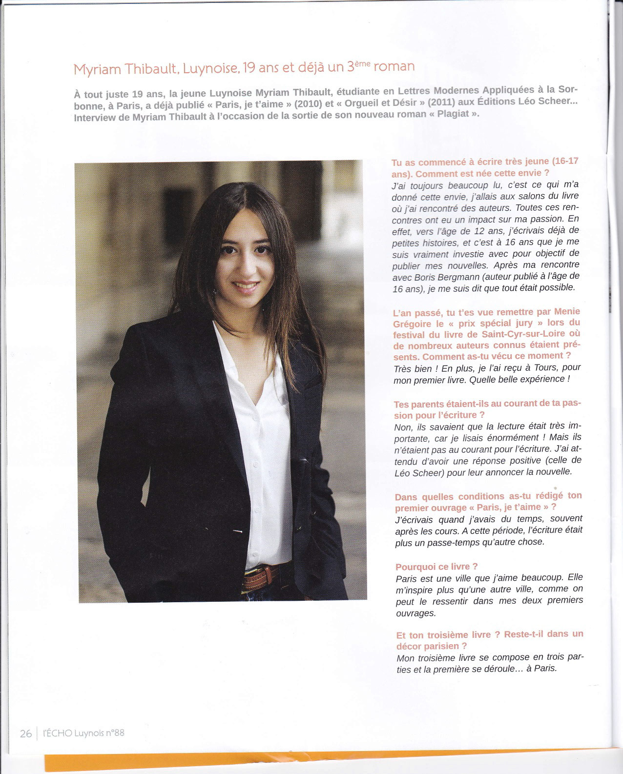 L'Echo Luynois par Pauline Babouhot
