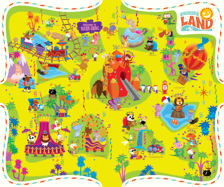 "Presley" Activity Board; Illustration and Design; © Hallmark Cards, Inc.