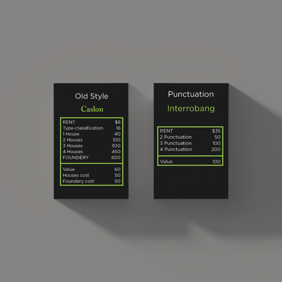 Type Cards
