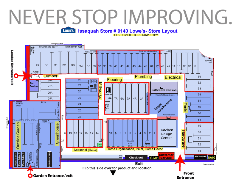 kevin sundquist Lowe s Store Map