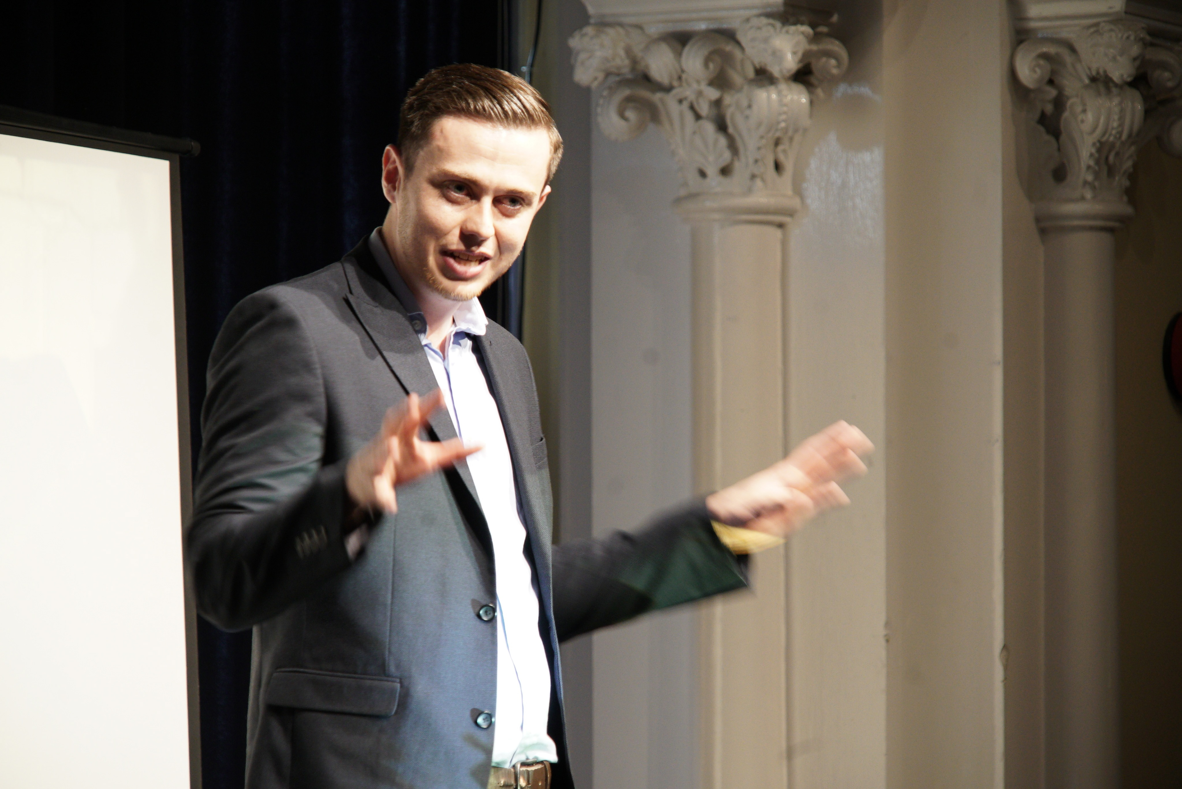 Director Giving Talk