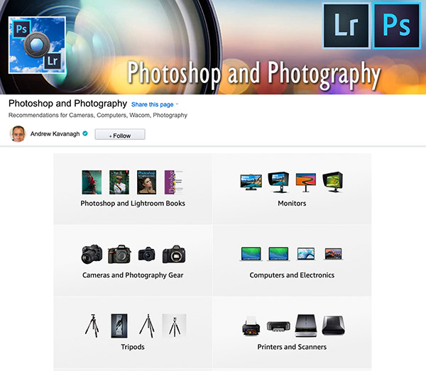 Photoshop and Photography recommendations on Amazon