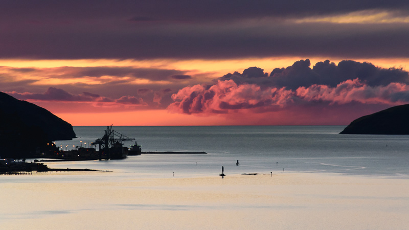 Dawn Storm, Lyttleton Harbour - Canterbury