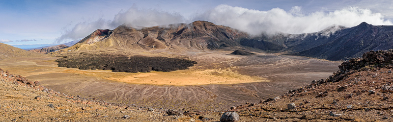 Cooled lave flow, Central Crater, Tongariro National Park - Manawatu-Wanganui 