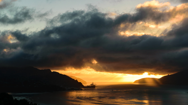 Sunrise, Lyttleton Harbour - Canterbury