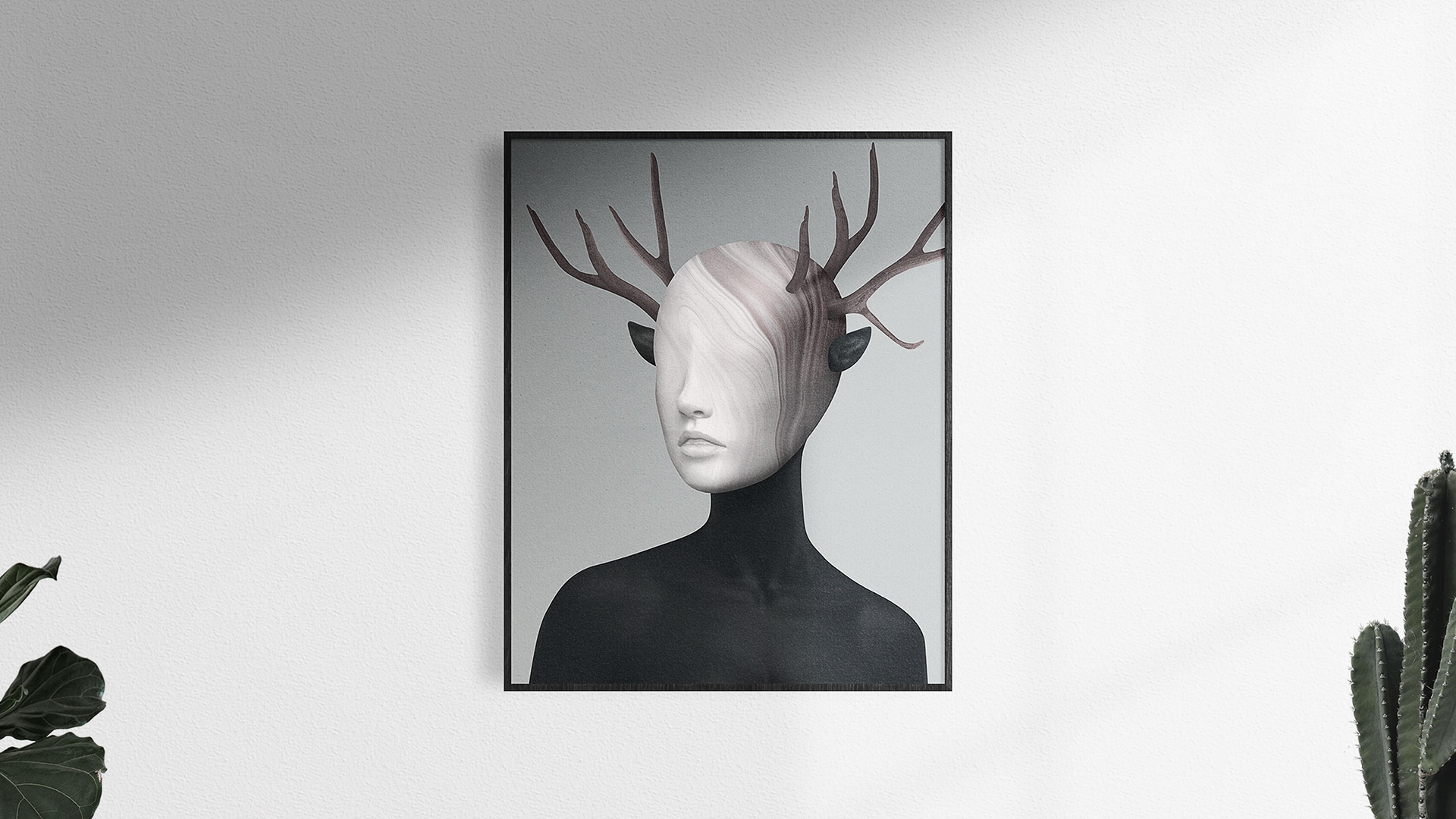 Descent - Abstract Surreal Minimal Art by Jeffrey Dirkse