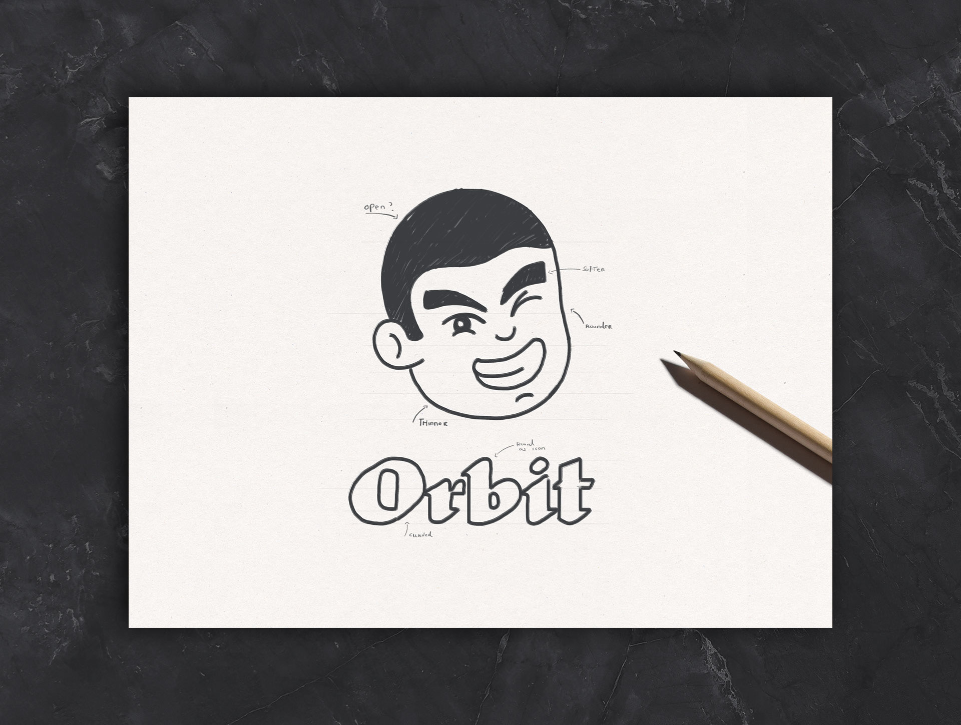 Restaurant Orbit Amsterdam Logo Design by Jeffrey Dirkse