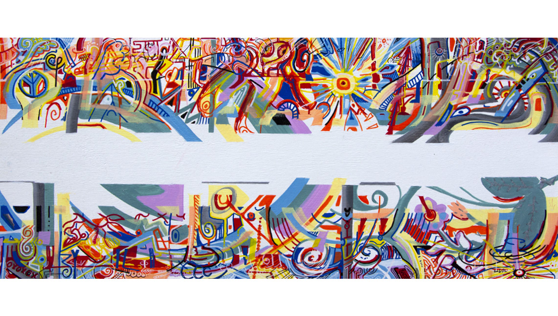"Layers 3" Molotow markers on pressboard