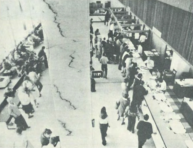 The departments registration branch before the introduction of improved systems and procedures