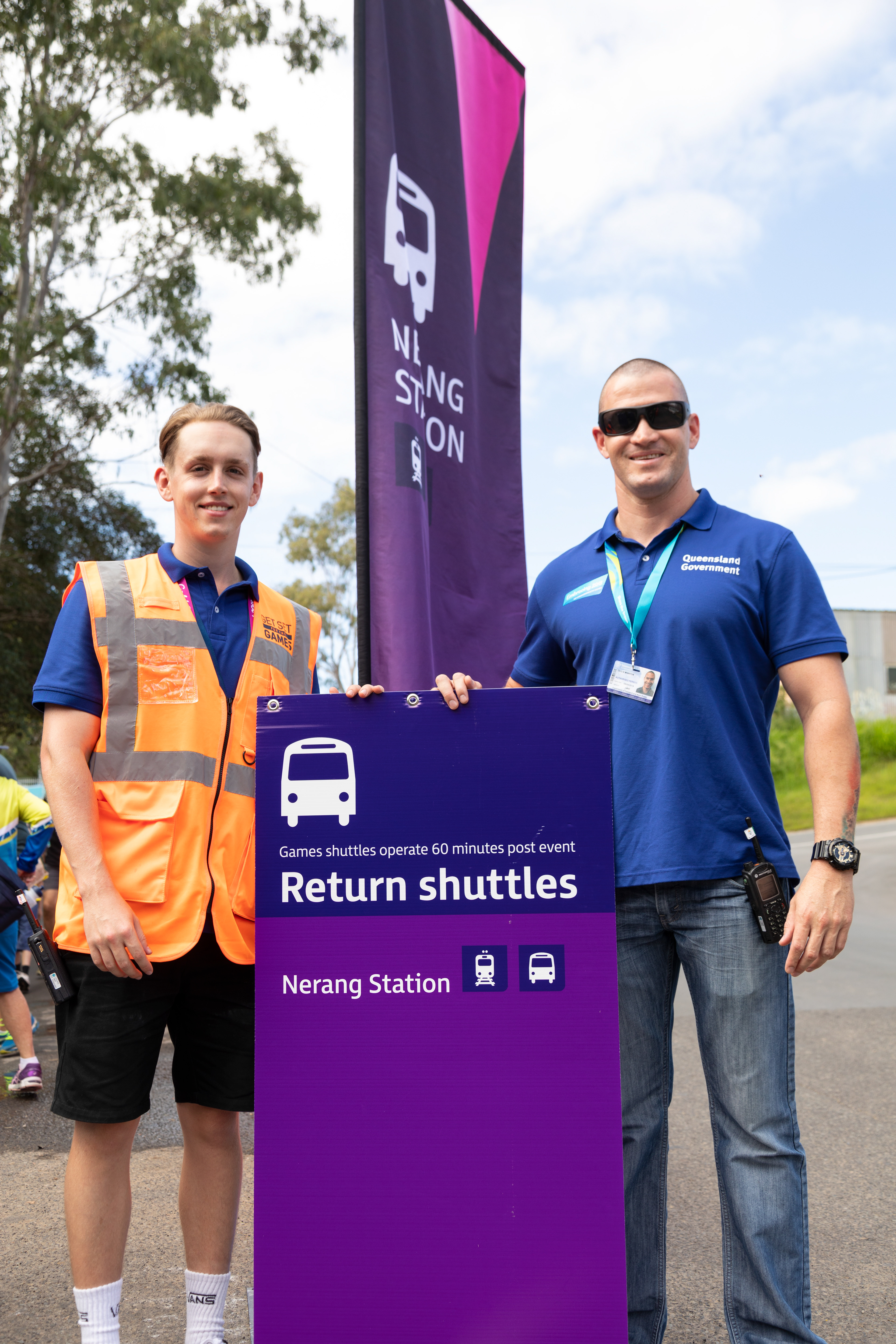 Return shuttle from the Mountain Biking event