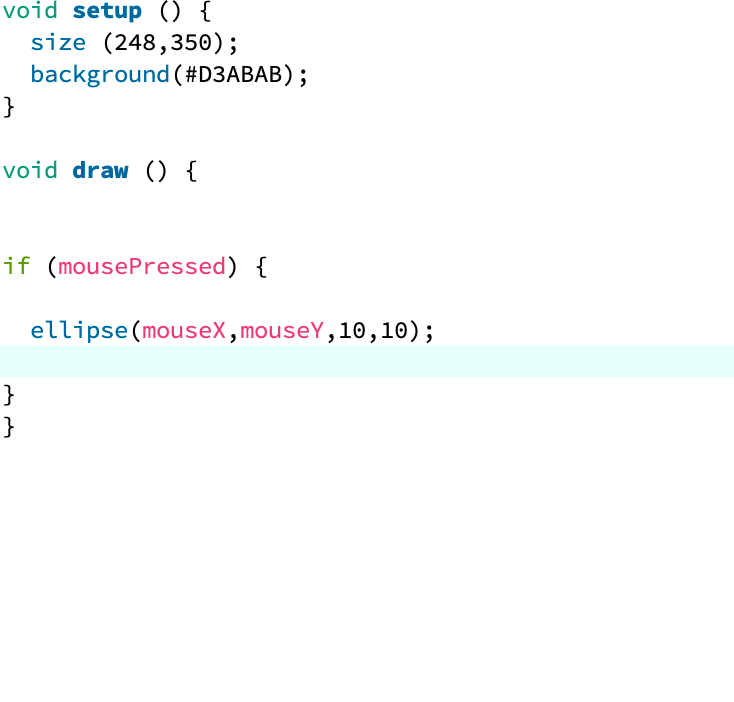 Code in Processing