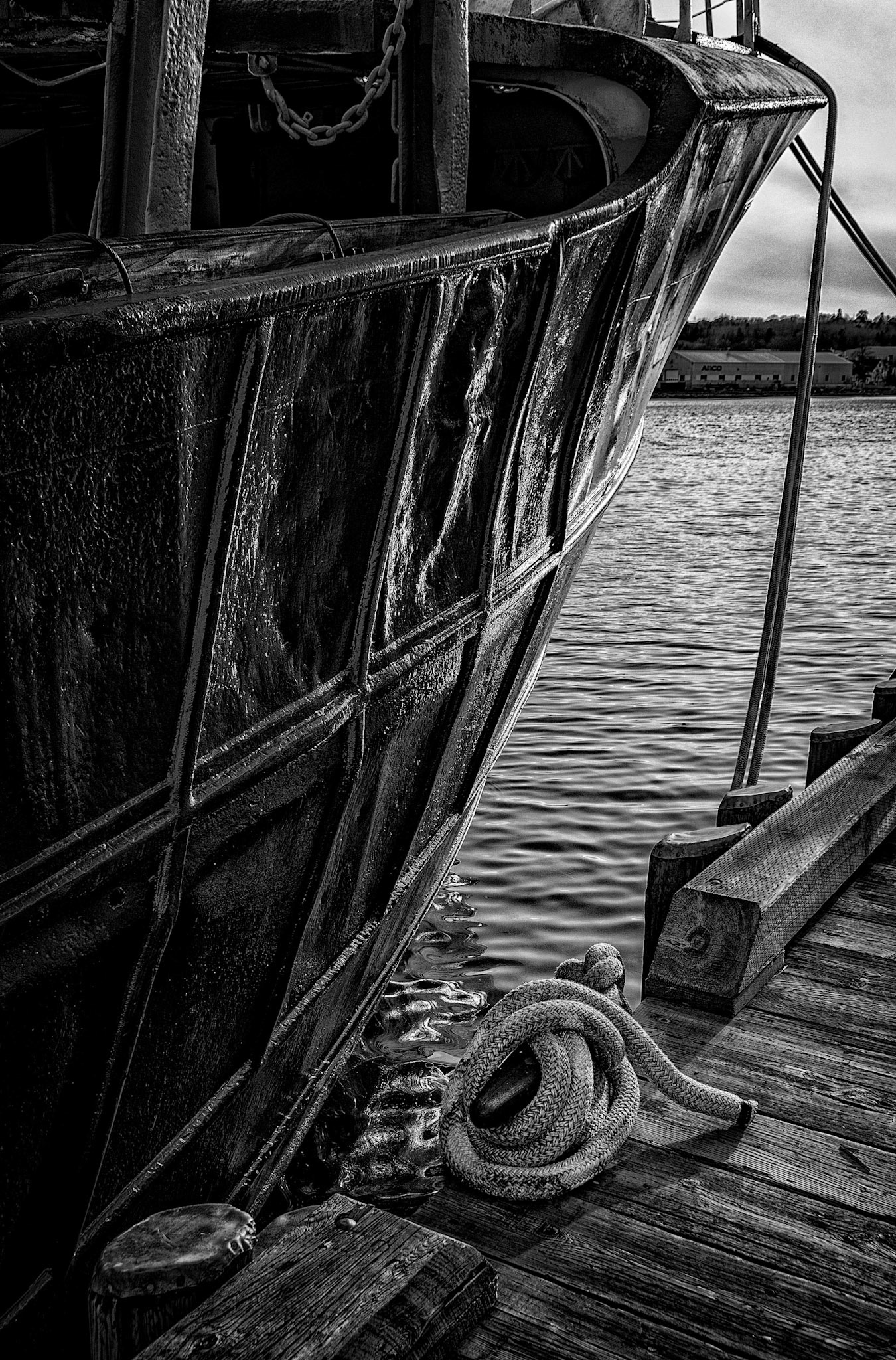 Trawler Bow, Lunenburg Nova Scotia