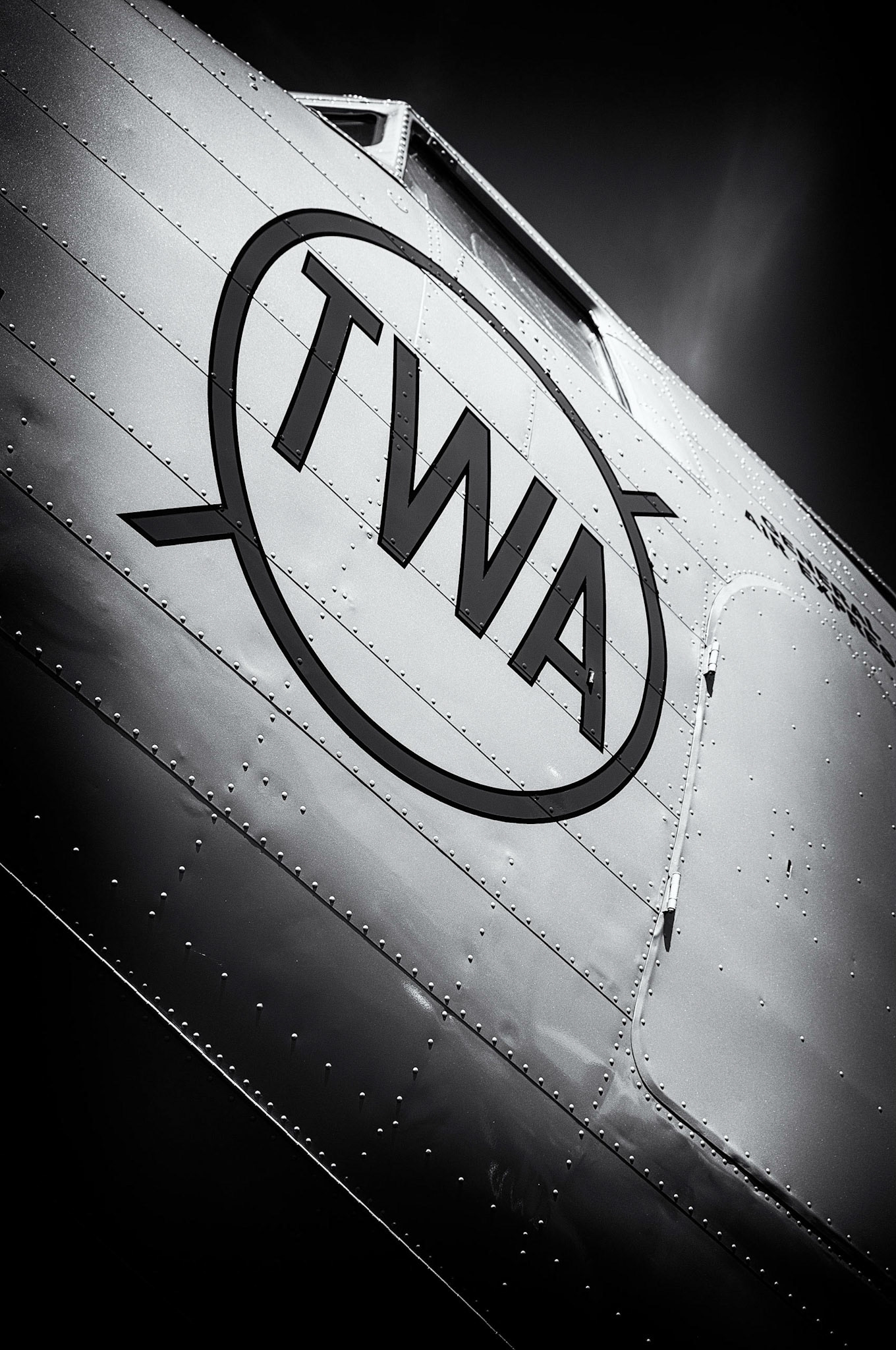 TWA DC3 Plane Detail Close Up