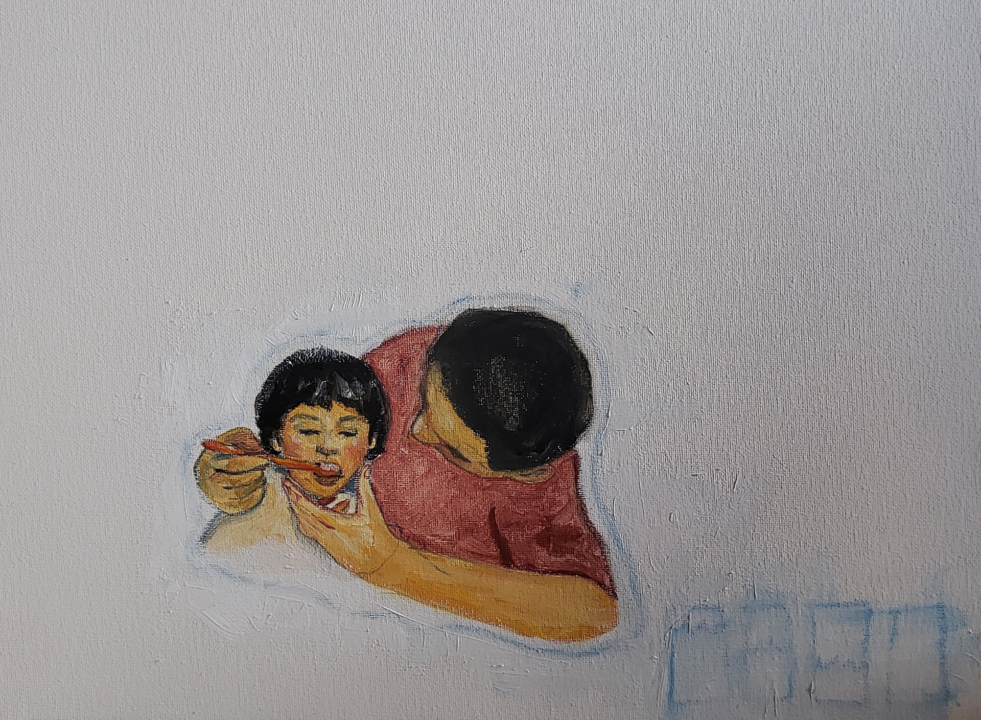 learned everything from you, oil on canvas, 10x12, 2020