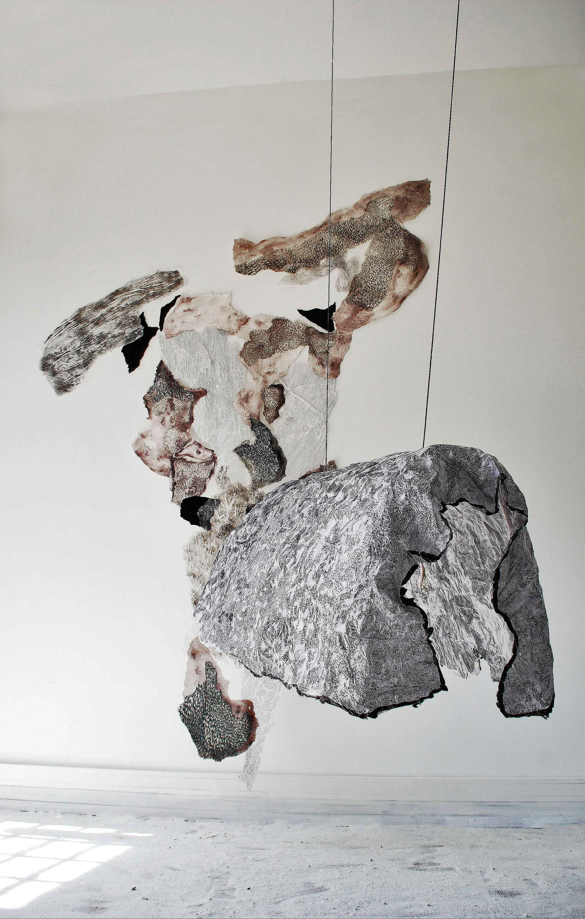 "Wings for walking" work in progress about time and transformation