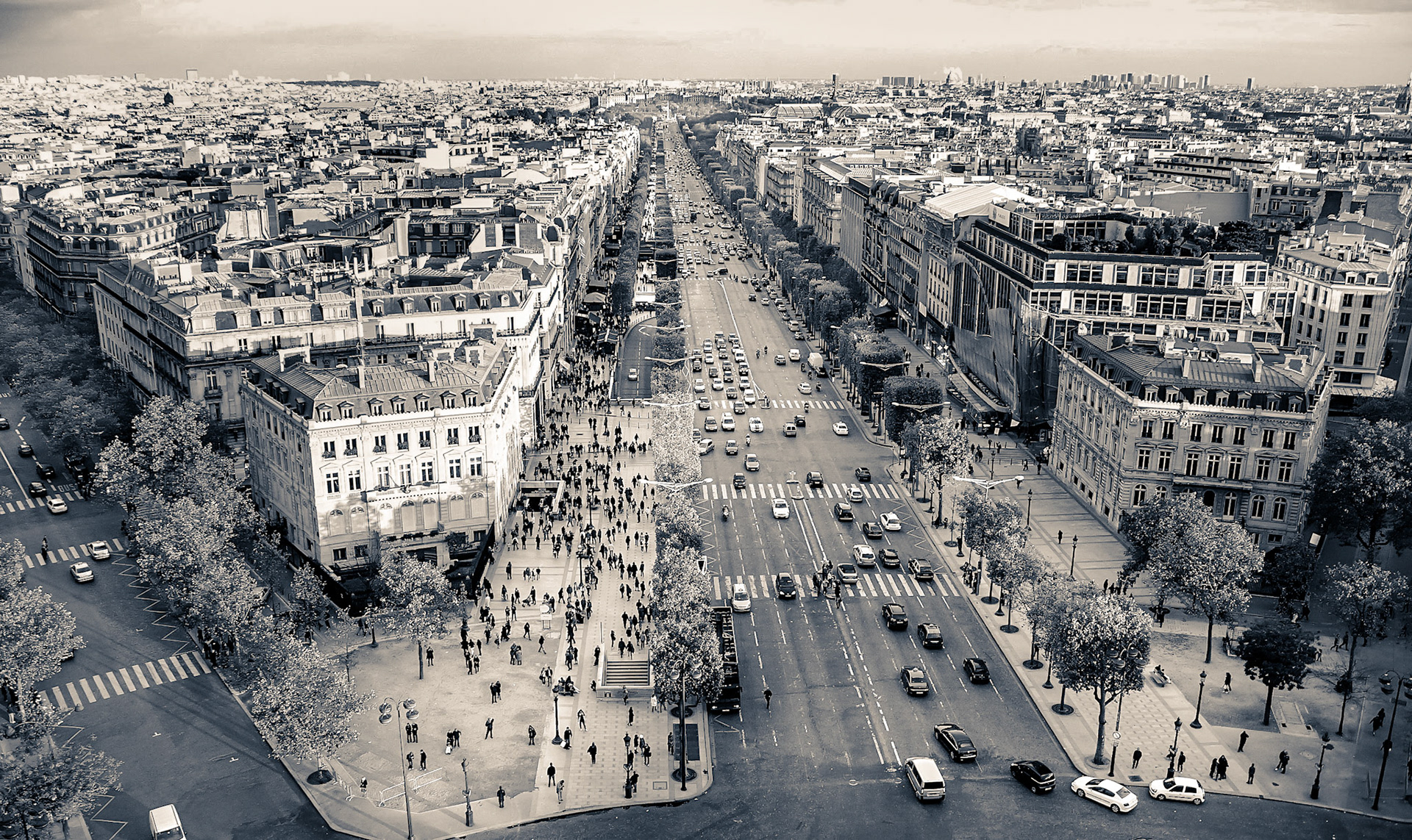 From Arc de Triomphe, Paris
