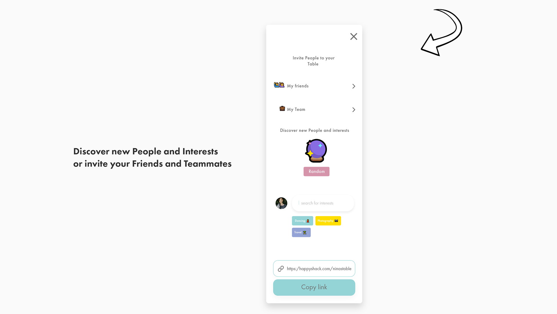 How to invite People to your table