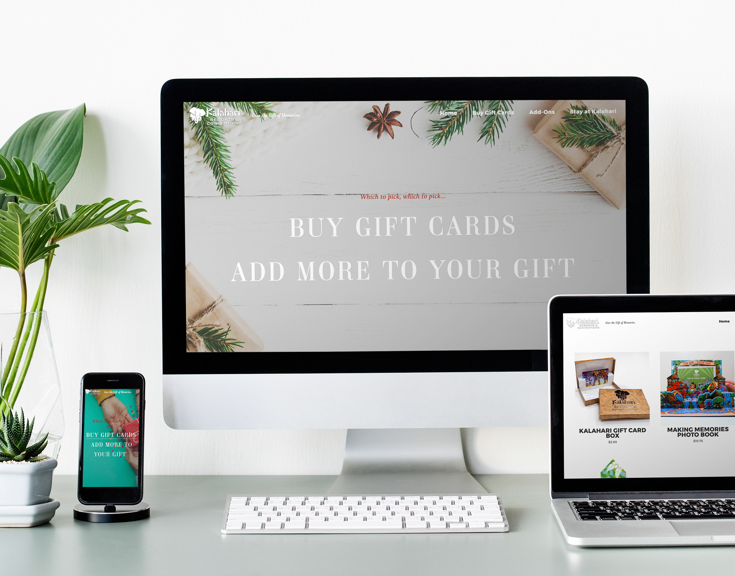 Lindsay Faber Kalahari Holiday Gift Card Website