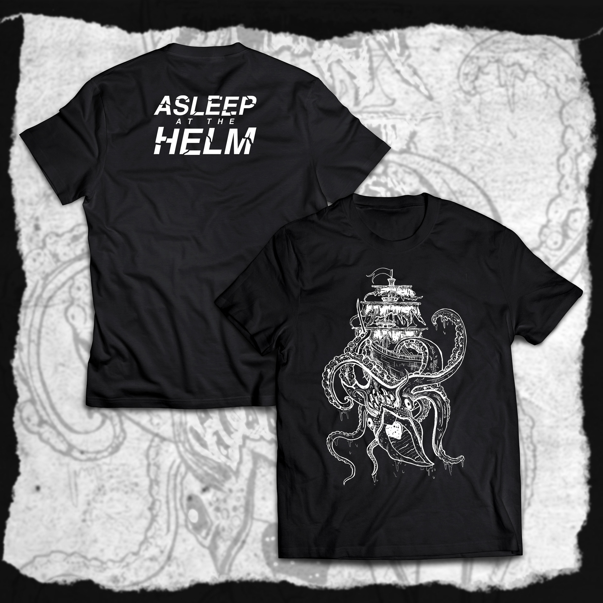 Asleep At The Helm - Kraken T-Shirt