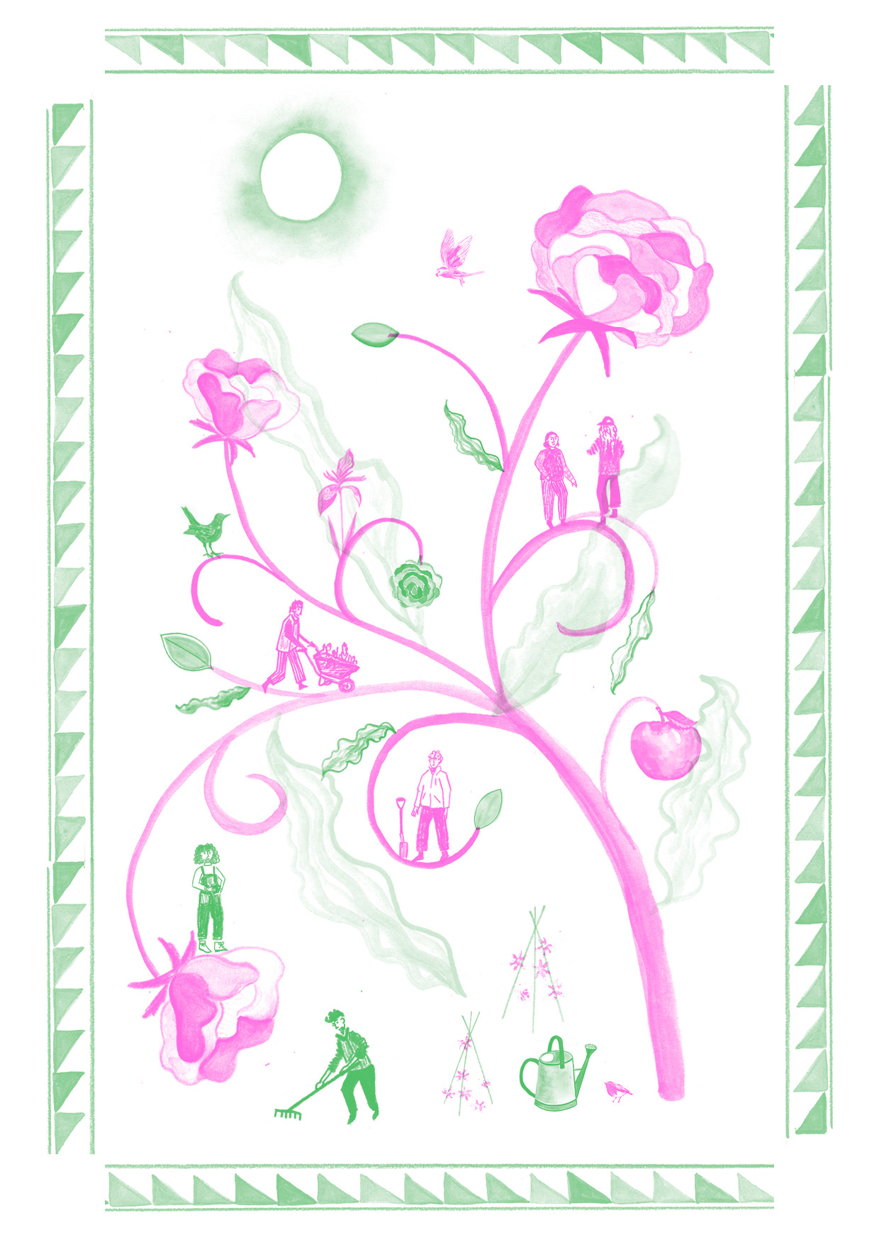 Using the colours from the Manchester Foodbank Postcard project: I'm not keen on this